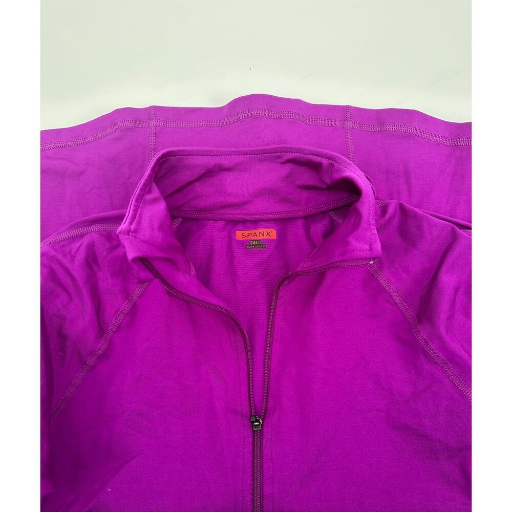 SPANX Active Contour Zip Up women’s size S purple - Picture 7 of 8